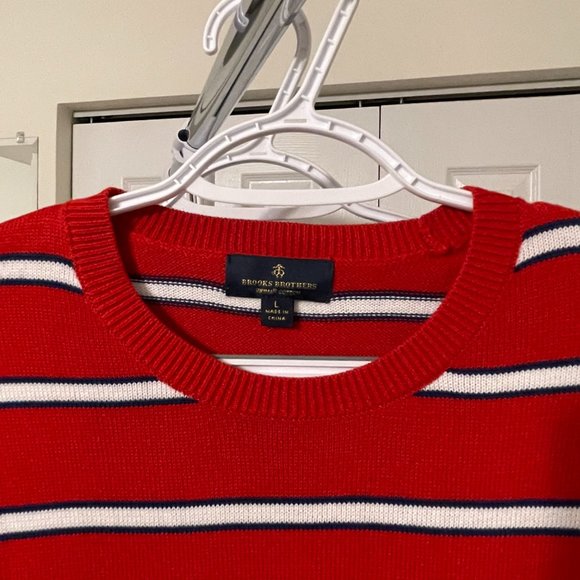 A Set of 2 Preloved Men’s Brooks Brothers Crewneck Pullover Sweatshirt - Picture 3 of 3